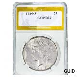 1926-S Silver Peace Dollar PGA MS63