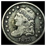 1833 Capped Bust Half Dime LIGHTLY CIRCULATED