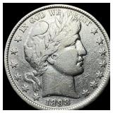 1898 Silver Barber Half Dollar CLOSELY UNCIRCULATE