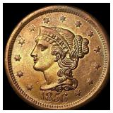 1856 Braided Hair Large Cent LIGHTLY CIRCULATED