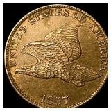 1857 Flying Eagle Cent CLOSELY UNCIRCULATED