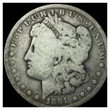 1891-CC Silver Morgan Dollar CLOSELY UNCIRCULATED