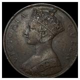 1865 Hong Kong Victoria Bronze 1 Cent
