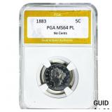 1883 Liberty Victory Nickel PGA MS64 PL No Cents