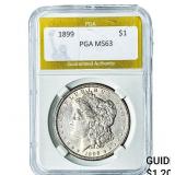 1899 Morgan Silver Dollar PGA MS63