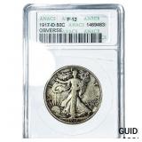 1917-D Walking Liberty Half Dollar ANACS F12