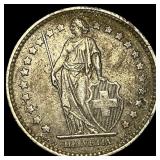 1957-B Switzerland .1342oz Silver Franc CLOSELY UN