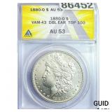 1880-O Morgan Silver Dollar ANACS AU53