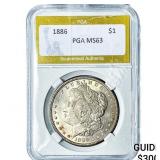 1886 Morgan Silver Dollar PGA MS63