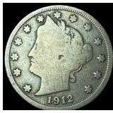 1912-S Liberty Head Nickel NICELY CIRCULATED