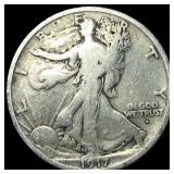 1917-D Silver Walking Liberty Half Dollar LIGHTLY