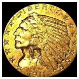 1911 Indian Head Half Eagle $5 Gold CHOICE AU
