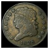 1828 Classic Head Half Cent LIGHTLY  CIRCULATED