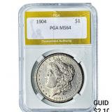 1904 Morgan Silver Dollar PGA MS64