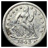 1843 Seated Liberty Dime CLOSELY UNCIRCULATED
