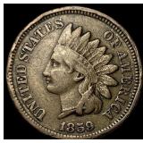 1859 Copper-Nickel Indian Head Cent LIGHTLY  CIRC