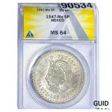 1947-Mo 5P Mexico ANACS MS64