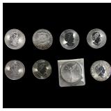 [8 Coins] 2016-2022 Mixed Silver Coins 3/4 oz- 2 o