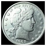 1908-S Silver Barber Half Dollar LIGHTLY CIRCULATE