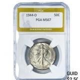 1944-D Walking Liberty Half Dollar PGA MS67