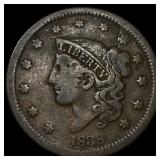 1838 Coronet Head Large Cent LIGHTLY CIRCULATED