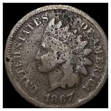 1867 Indian Head Cent NICELY CIRCULATED