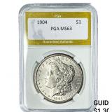 1904 Morgan Silver Dollar PGA MS63