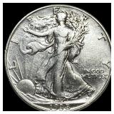 1938-D Silver Half Dollar Walking Liberty CLOSELY