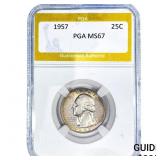 1957 Washington Silver Quarter PGA MS67