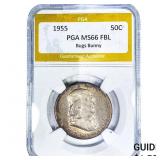 1955 Franklin Half Dollar PGA MS66 FBL Bugs Bunny