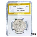 1925 Stone Mountain Half Dollar PGA MS65
