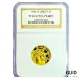 1986-W 1/4oz Gold Liberty $5 NGC PF69 Ultra Cameo