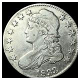 1833 Capped Bust Half Dollar NEARLY UNCIRCULATED