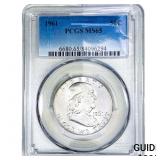 1961 Franklin Half Dollar PCGS MS65