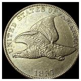 1857 Flying Eagle Cent CHOICE BU