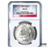 1887-O Morgan Silver Dollar NGC MS63