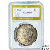 1902 Morgan Silver Dollar PGA MS64