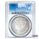 1880/O-S Morgan Silver Dollar PCGS MS64