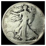 1919-D Silver Walking Liberty Half Dollar LIGHTLY