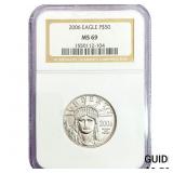 2006 1/2oz Platinum Eagle $50 NGC MS69