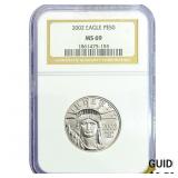 2002 1/2oz Platinum Eagle $50 NGC MS69