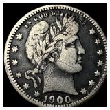 1900-O Silver Barber Quarter LIGHTLY CIRCULATED