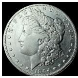 1904-S Silver Morgan Dollar CLOSELY UNCIRCULATED