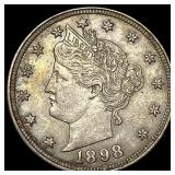 1898-O Liberty Head Nickel CHOICE AU