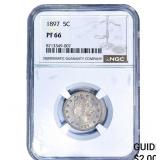 1897 Liberty Victory Nickel NGC PF66