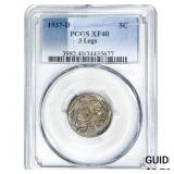 1937-D Buffalo Nickel PCGS XF40 3 Legs