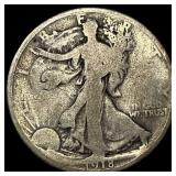 1918 Walking Liberty Half Dollar NICELY CIRCULATED