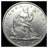 1873 Silver Half Dollar Arrows CLOSELY UNCIRCULATE
