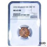 1972 Wheat Cent NGC MS65 RB