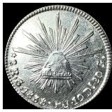 1838 Silver 2 Reales Mexico Mint. UNCIRCULATED